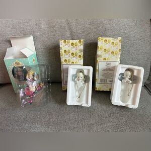 Precious Moments Angels Snowflake Icicle Character Ornaments Bundle of 3